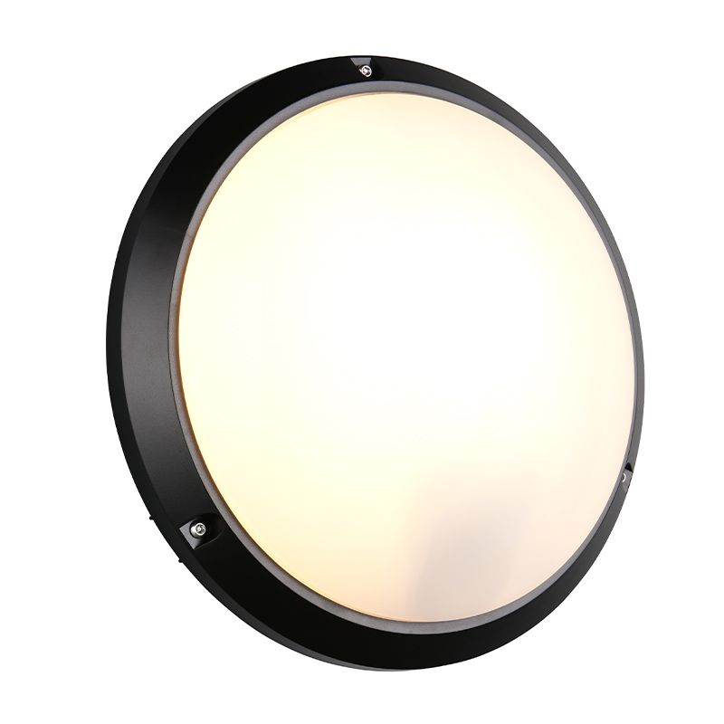 Candeeiro para exterior de plástico preto, Nourdine, IP65