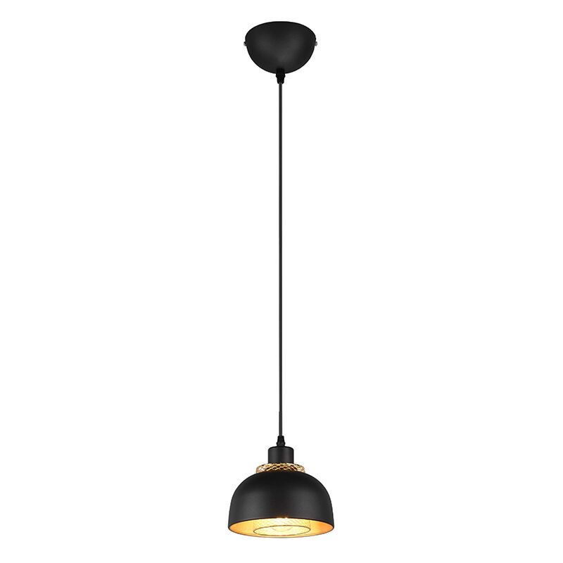 Candeeiro suspenso industrial preto, Sylvano