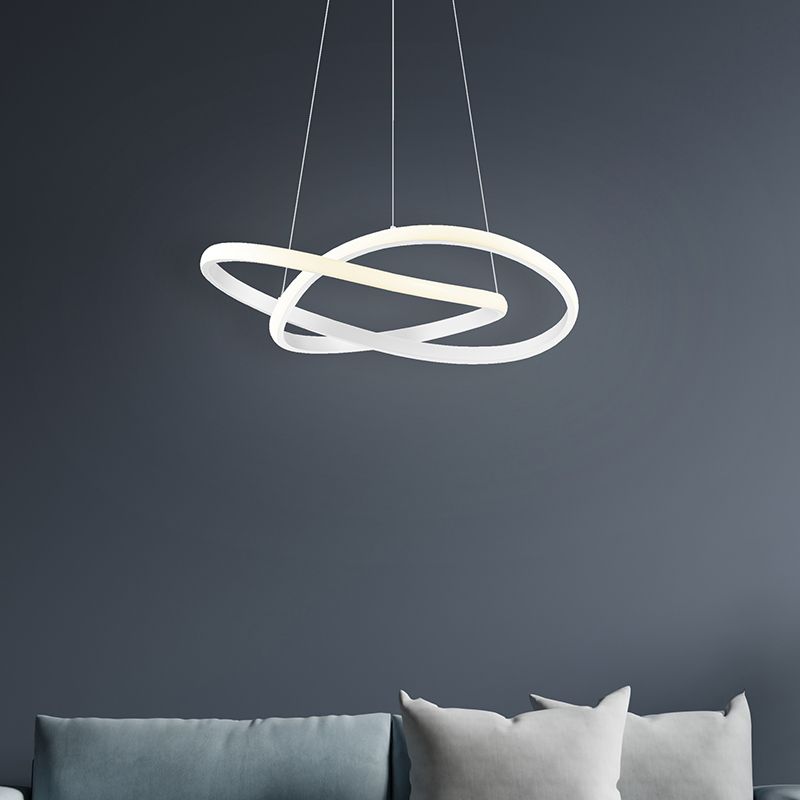 Candeeiro suspenso moderno branco, Aby, 27W, LED 4000K Candeeiro suspenso moderno branco, Aby, 27W, LED 4000K