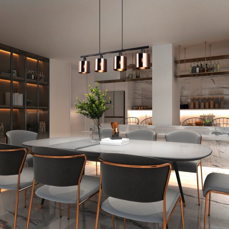Candeeiro suspenso design bronze, Loeka
