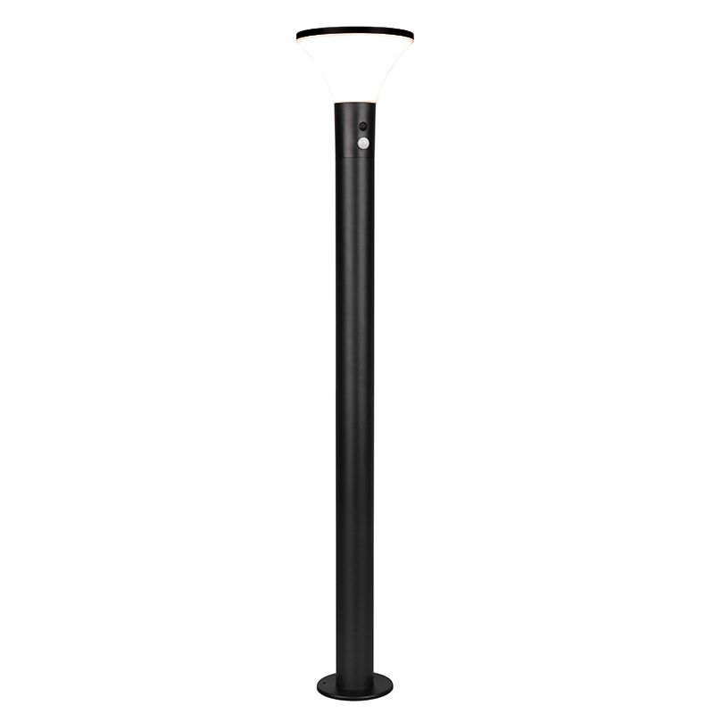 Candeeiro de pé exterior solar moderno preto, Nebahat, 3W, LED 4000K, IP44