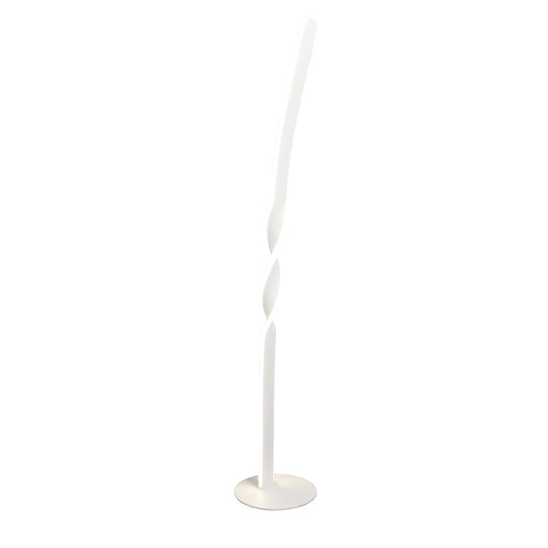 Candeeiro de pé design branco, Quirinus, 19W, LED 4000K, com interruptor