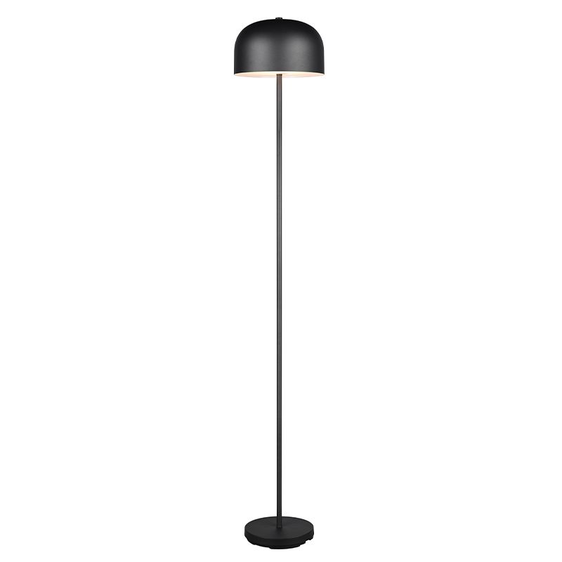 Candeeiro de pé recarregável moderno preto, Dustin, 2,5W, LED 3000K, regulável em 3 níveis