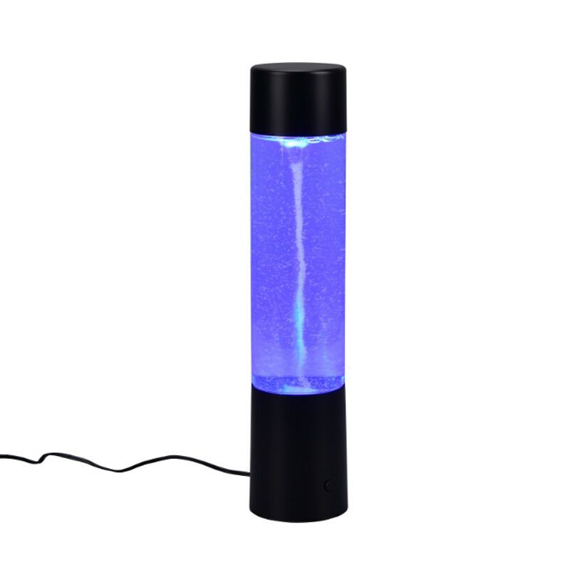 Candeeiro de mesa moderno preto, Mehdi, 1W, LED RGB, com interruptor Candeeiro de mesa moderno preto, Mehdi, 1W, LED RGB, com interruptor