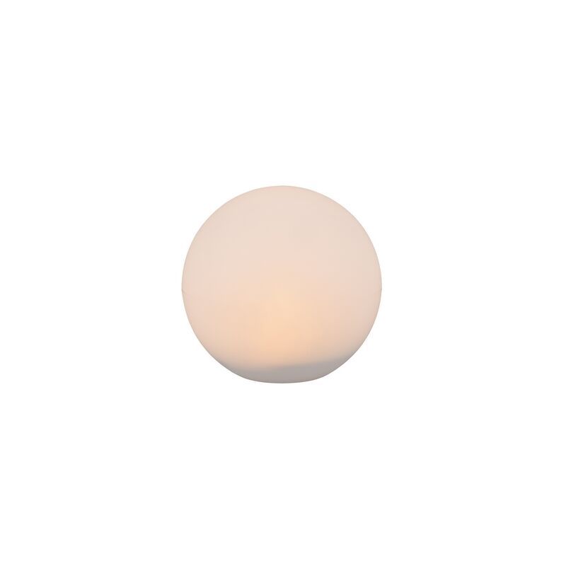 Foco de jardim solar moderno branco, Yavuz, 0,5W, LED RGBW, IP67, com comando à distância