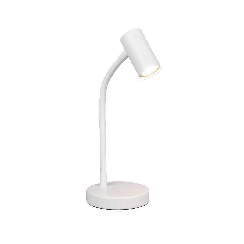 Candeeiro de mesa moderno branco, Suradj, com interruptor