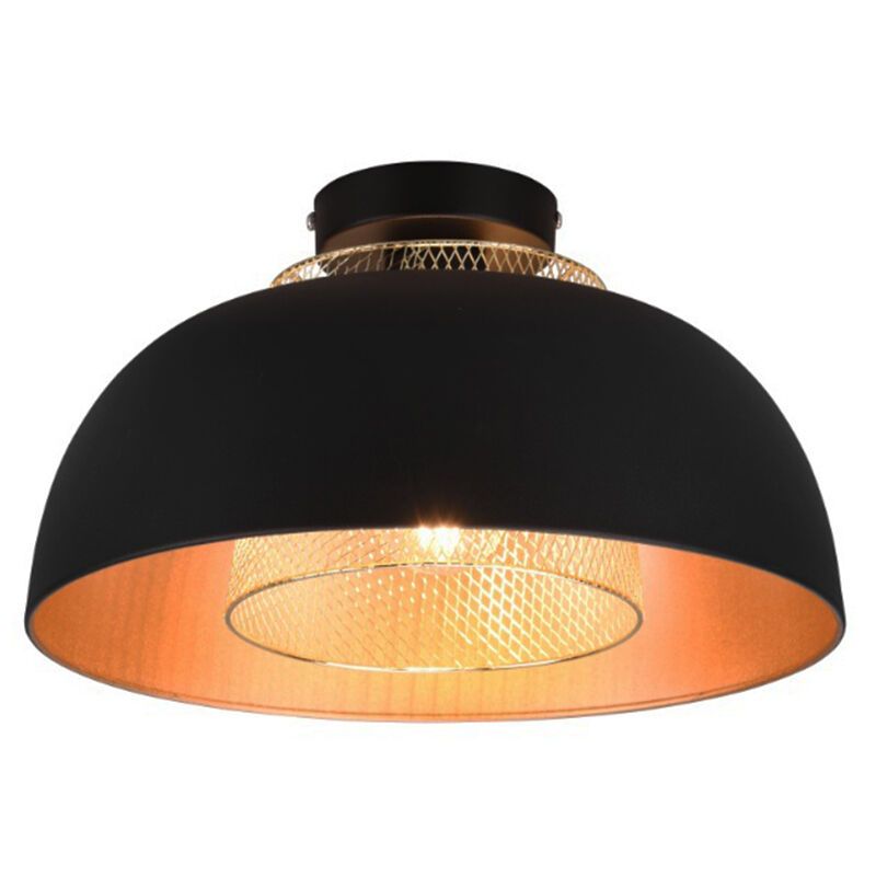 Candeeiro de teto industrial preto, Sylvano