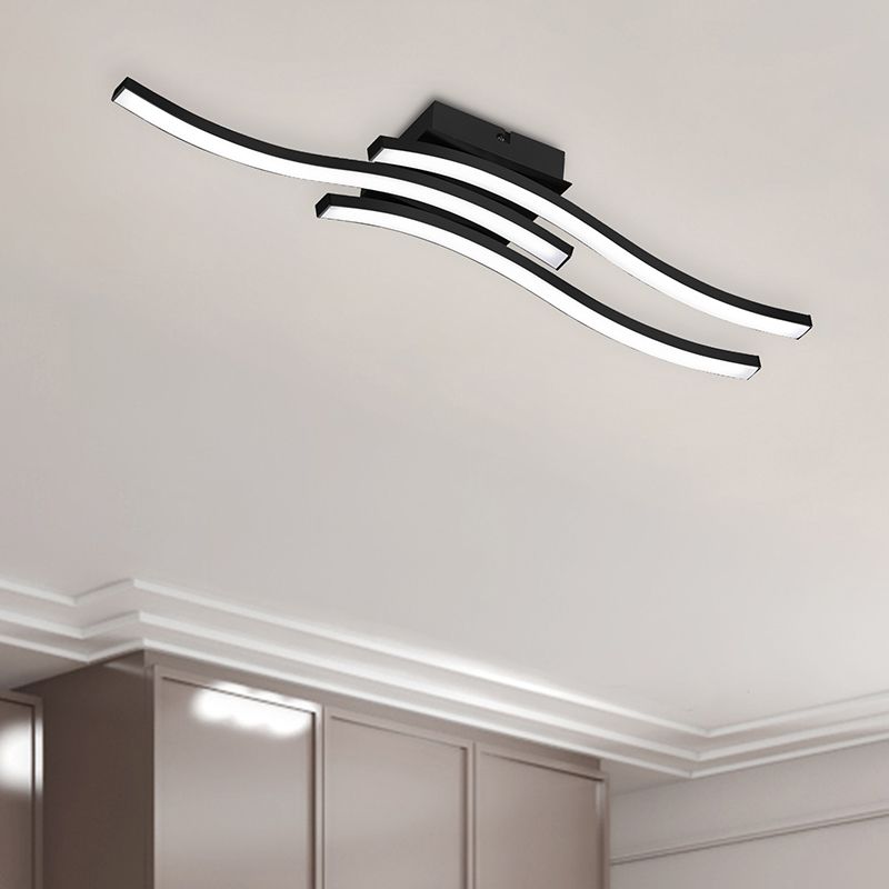 Plafon moderno preto, Go, 5W, LED 3000K