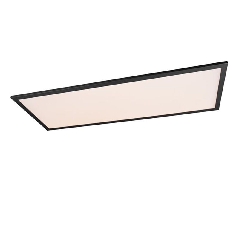 Plafon moderno preto, Marlise, 33,5W, LED ajustável de branco quente a branco frio, com comando à distância