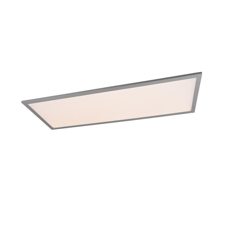 Plafon moderno cinzento, Marlise, 33,5W, LED ajustável de branco quente a branco frio, com comando à distância Plafon moderno cinzento, Marlise, 33,5W, LED ajustável de branco quente a branco frio, com comando à distância