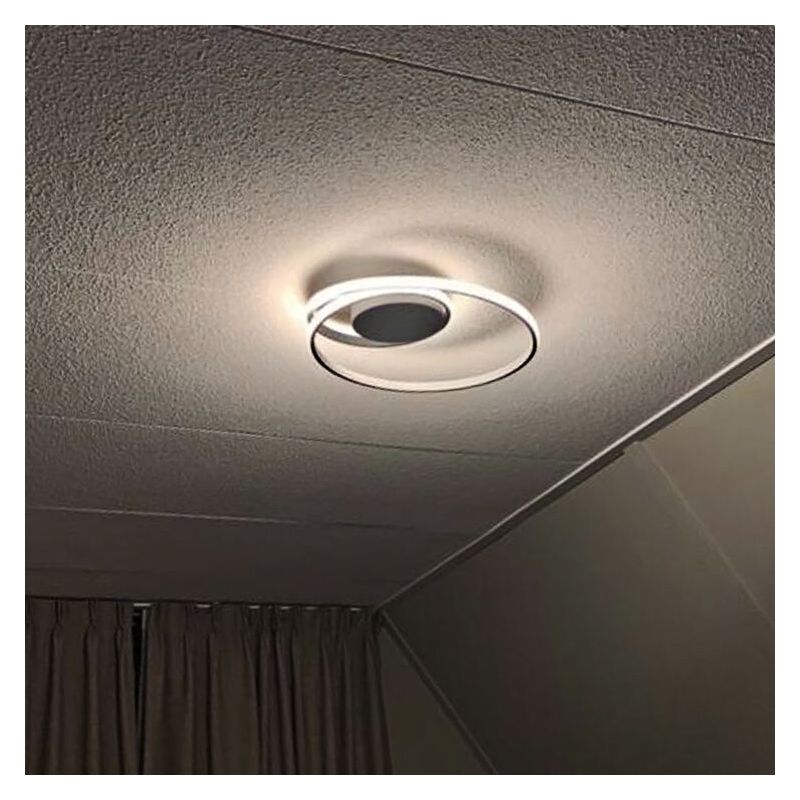 Plafon moderno branco, Sassandra, 22W, LED 3000K, regulável em 3 níveis Plafon moderno branco, Sassandra, 22W, LED 3000K, regulável em 3 níveis