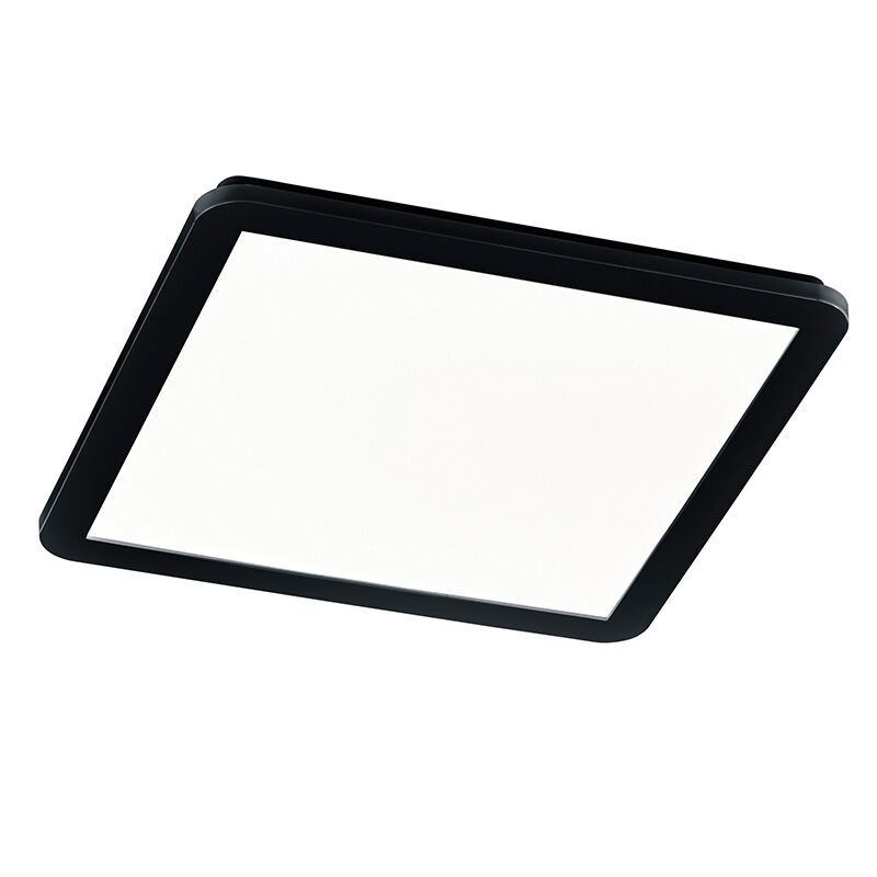 Candeeiro de teto para casa de banho moderno preto, Gistrup, 24W, LED 3000K, IP44