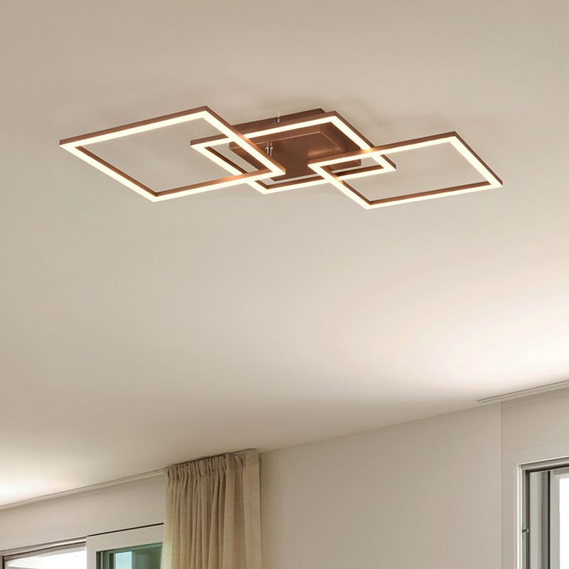 Plafon moderno castanho, Margaux, 31W, LED 3000K