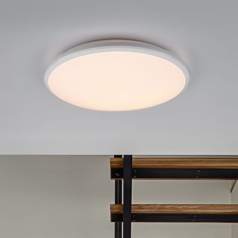 Plafon moderno branco, Celine, 20W, LED 4000K, regulável em 3 níveis