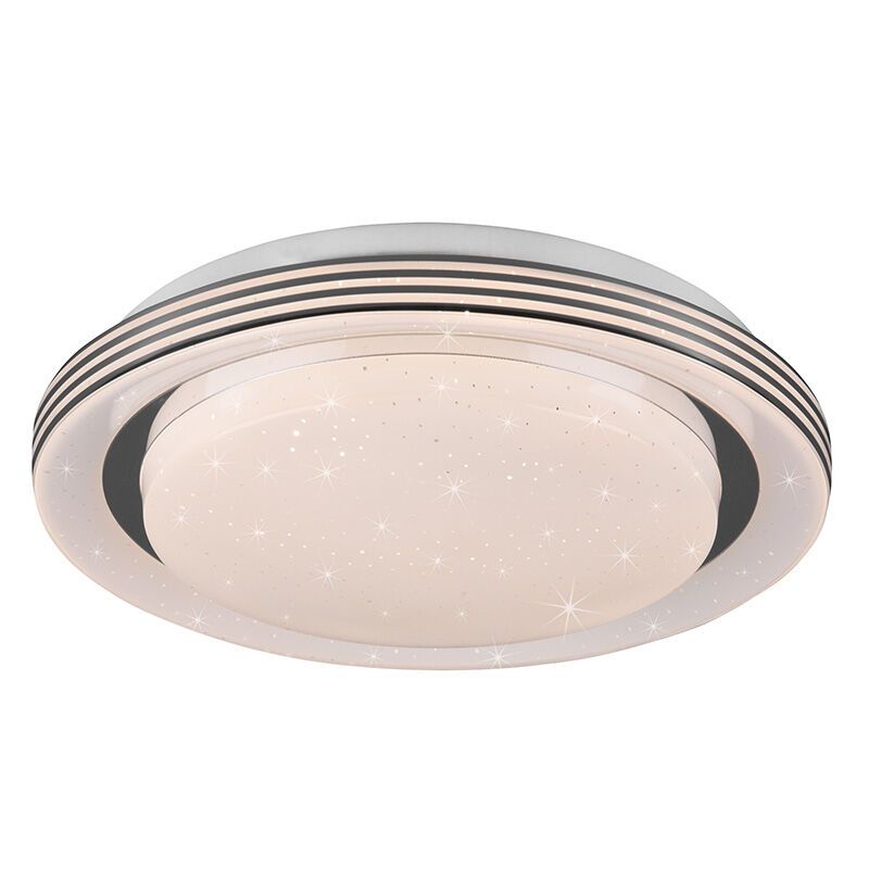 Plafon moderno branco, Alpha, 10,5W, LED ajustável de branco quente a branco frio, com comando à distância