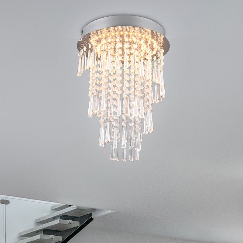 Lustre design cromo, Sjon, 18W, LED ajustável de branco quente a branco frio, regulável em 3 níveis