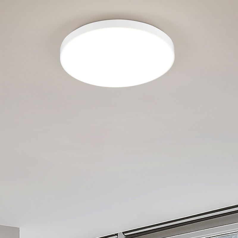 Plafon de plástico branco, Sharde, 18W, LED 4000K, IP44 Plafon de plástico branco, Sharde, 18W, LED 4000K, IP44