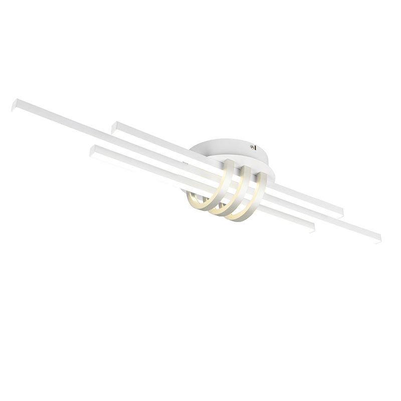 Plafon moderno branco, Saloua, 20W, LED 4000K, regulável em 3 níveis Plafon moderno branco, Saloua, 20W, LED 4000K, regulável em 3 níveis