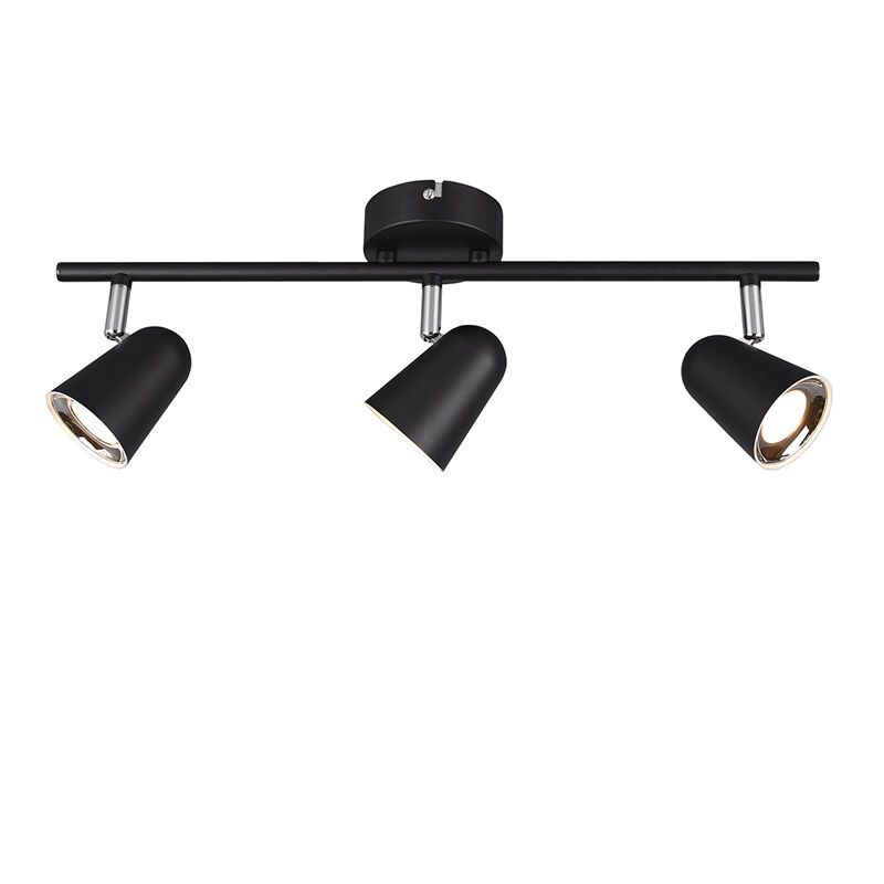 Foco de teto moderno preto, Taj, 3W, LED 3000K