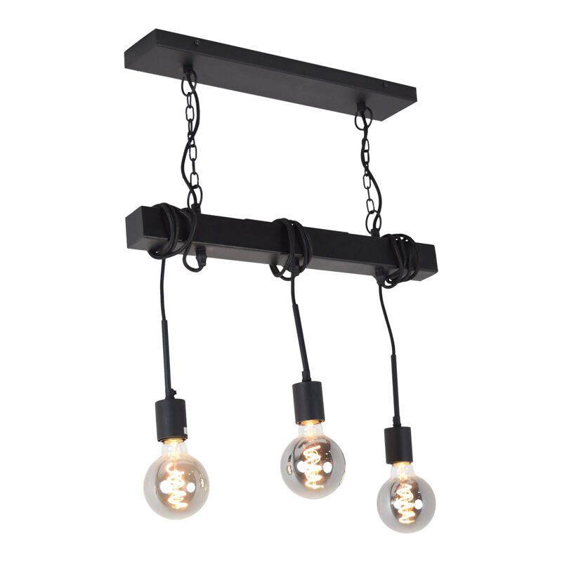 Candeeiro de teto preto industrial, Kezban