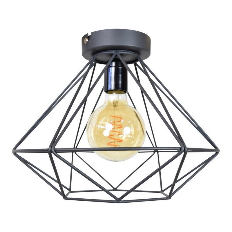 Candeeiro de teto preto industrial, Merlon