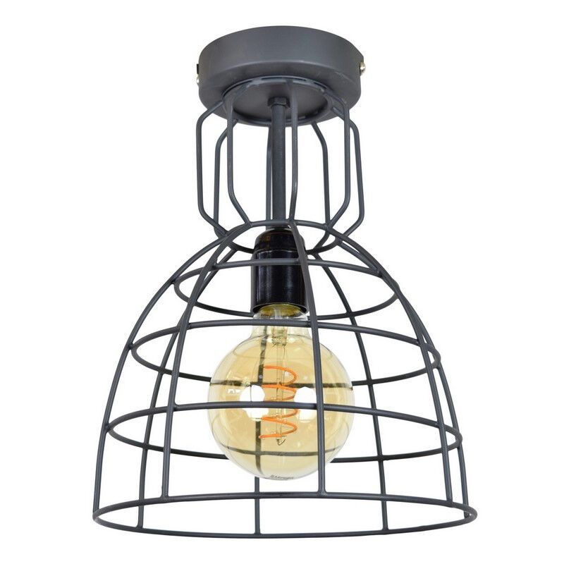 Candeeiro de teto preto industrial, Dexter
