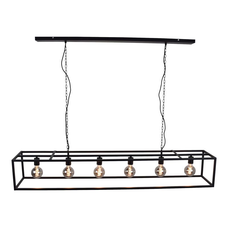 Candeeiro suspenso preto industrial, Redox