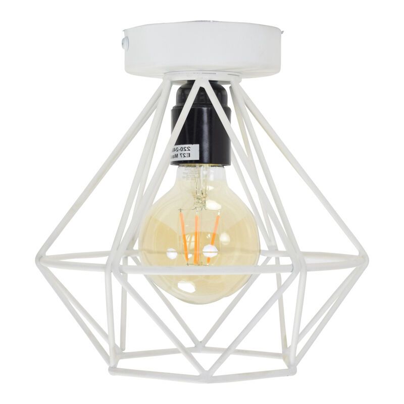 Candeeiro de teto branco industrial, Merlon