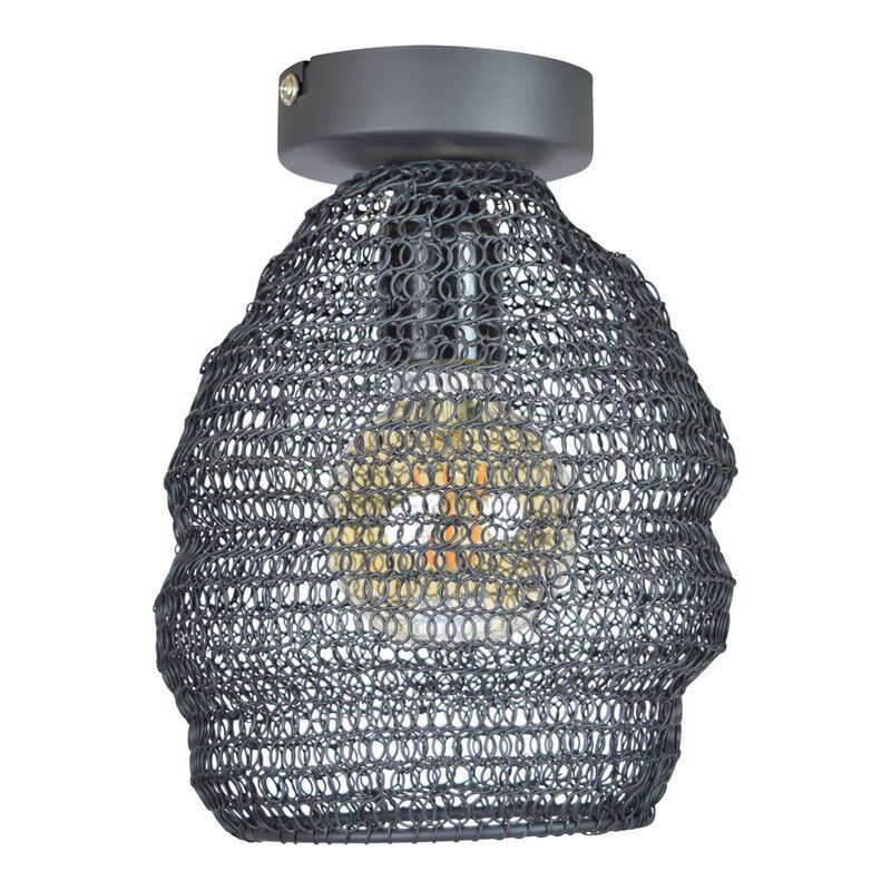 Candeeiro de teto preto industrial, Lida