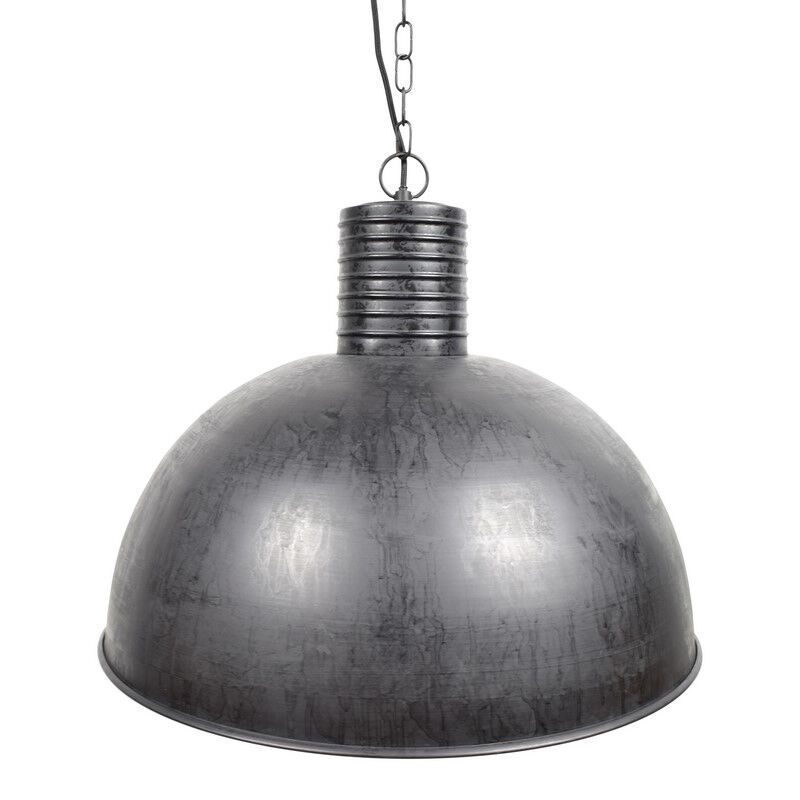 Candeeiro semiesférico preto industrial, Fejay