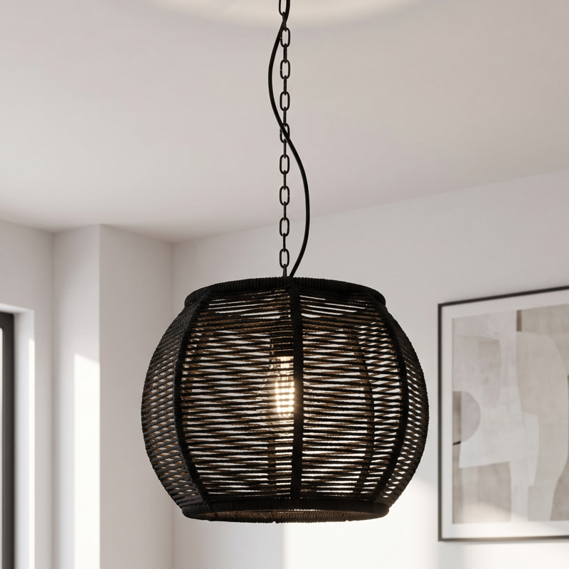 Candeeiro suspenso preto industrial, Milca Candeeiro suspenso preto industrial, Milca