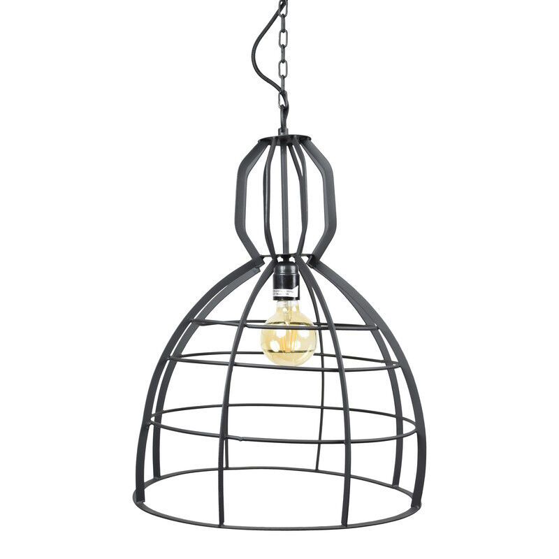 Candeeiro suspenso preto industrial, Lewis