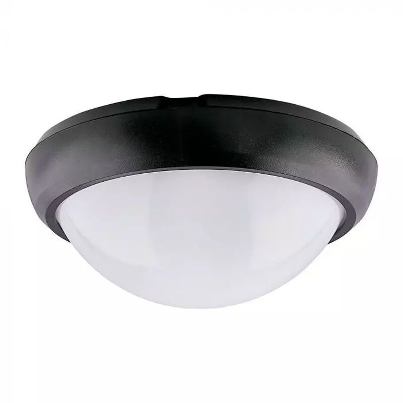 Candeeiro para escadarias preto de plástico, Xenia, 8W, LED 6400K, IP54
