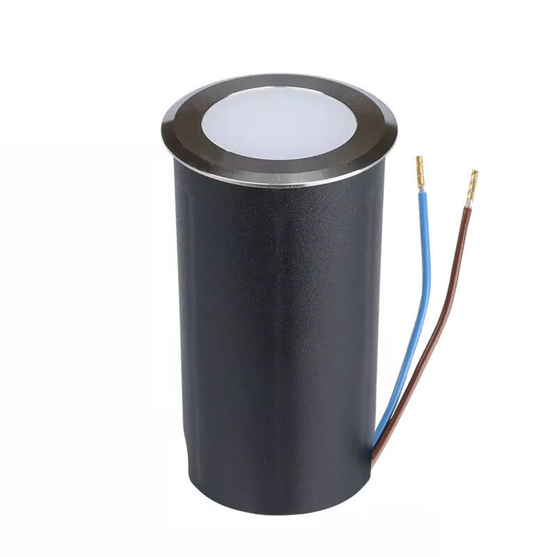 Foco de encastrar para o chão prateado moderno, Marcus, 1W, LED 6500K, IP67