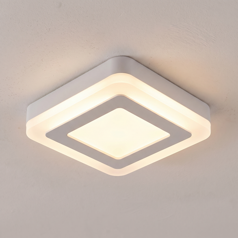 Candeeiro para escadarias branco de plástico, Haley, 8W, LED 4500K, IP54 Candeeiro para escadarias branco de plástico, Haley, 8W, LED 4500K, IP54