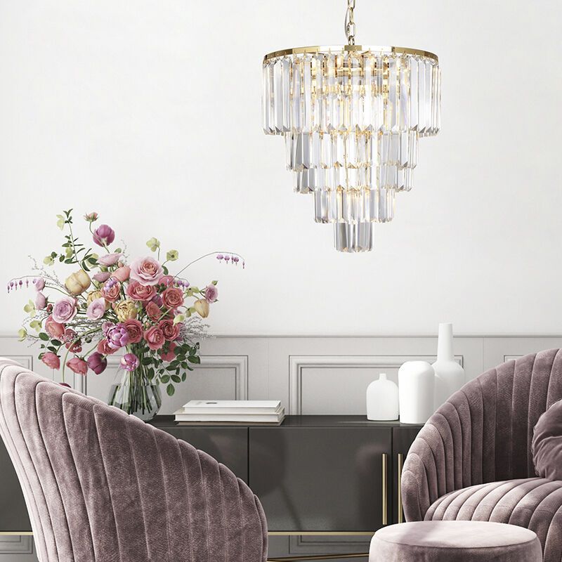 Candeeiro suspenso dourado design, Kajol