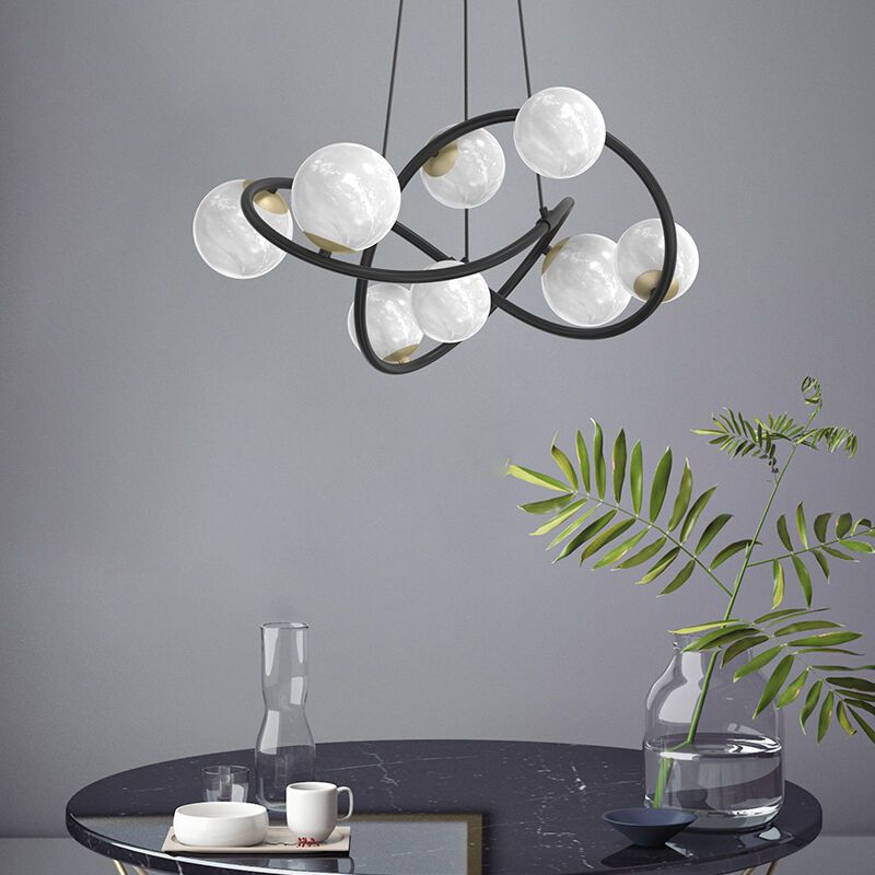 Candeeiro suspenso branco moderno, Moritz Candeeiro suspenso branco moderno, Moritz