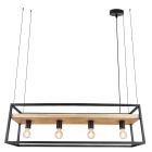 Candeeiro suspenso preto industrial, Frama