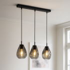 Candeeiro suspenso cinzento design, Evito