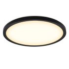 Plafon preto de plástico, Shona, 22W, LED 3000K, regulável em 3 níveis