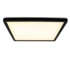 Plafon preto de plástico, Shona, 18W, LED 3000K, regulável em 3 níveis