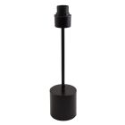 Candeeiro de mesa sem abajur preto de alumínio, Rika, com interruptor