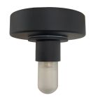 Candeeiro de teto preto de plástico, Aafje, IP44