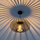 Candeeiro suspenso preto industrial, Lieve