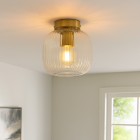 Candeeiro de teto transparente design, Charlois