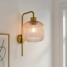 Aplique de parede rosa design, Charlois