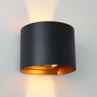 Candeeiro up down preto moderno, Dion, IP65