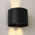 Candeeiro up down preto moderno, Dion, 6W, LED 2700K, IP54