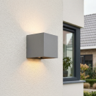 Candeeiro up down cinzento moderno, Dion, IP65