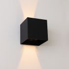 Candeeiro de parede recarregável preto moderno, Dion, 1W, LED 2700K